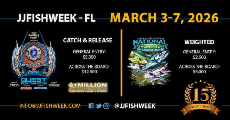 Jimmy Johnson's Billfish Championship, March 3-7, 2026