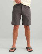 Huk Men's Standard Next Level Quick-Drying Performance Fishing Shorts, Charcoal-10.5", XX-Large