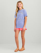 HUK Kids Short Sleeve Performance Tee, Kids Fishing T-Shirt, Seahorse - Lightning Sky, Large