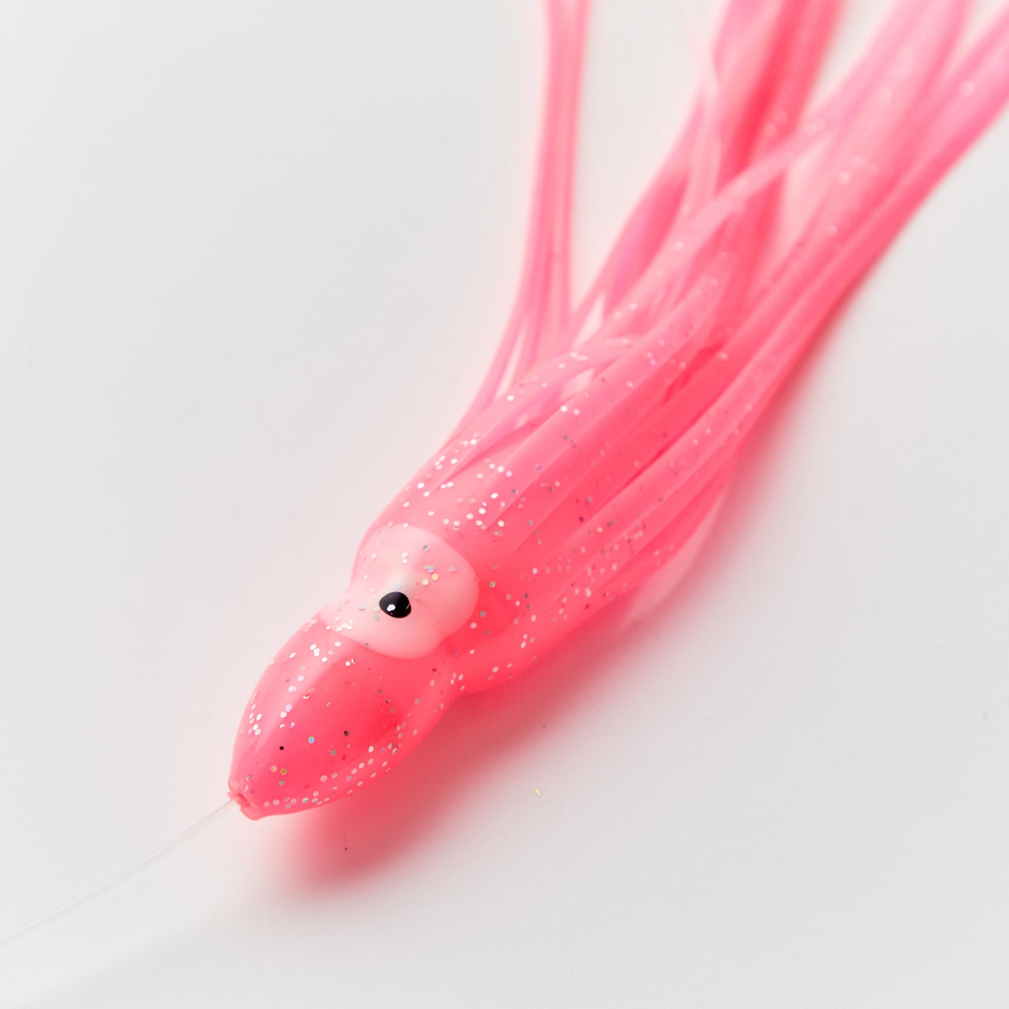 OCEAN CAT Teaser Chain Trolling Lure Saltwater Fishing Lure Bag with Circle Hook and Fishing Line Fully Rigged Teasers for Wahoo Tuna Marlin Mahi Mahi (#054-Blue+Pink, 6in+4.5in+6/0)