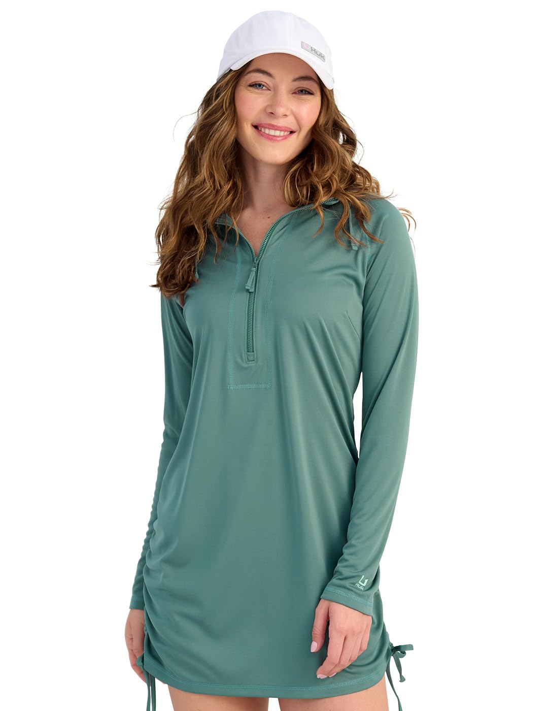 HUK Womens Pursuit Coverup Dress, Performance Fishing Dress, North Atlantic, Large
