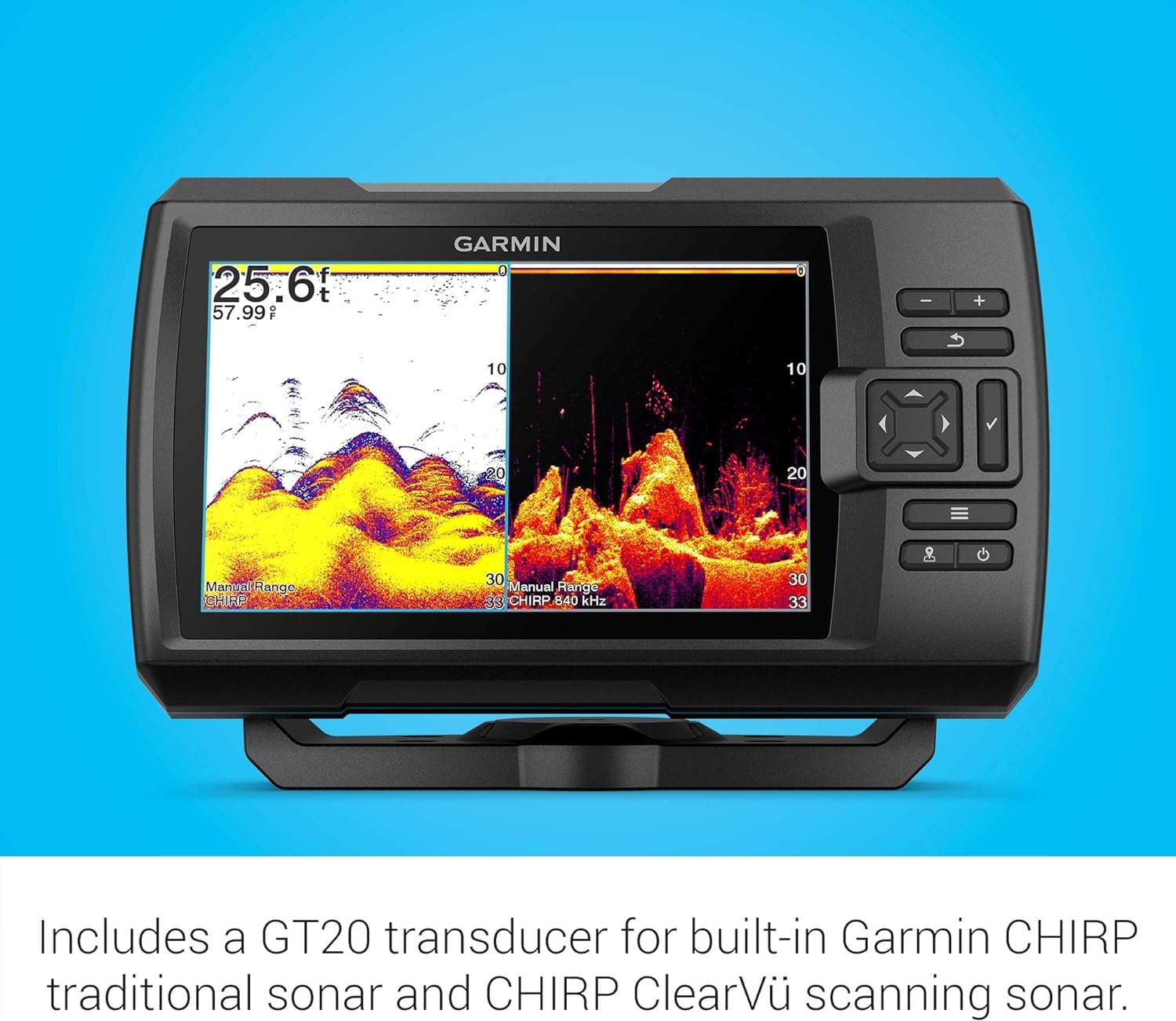 Garmin Striker Vivid 7cv Fishfinder - ClearVü Sonar