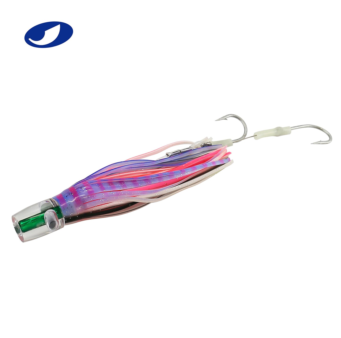 OCEAN CAT Set of 10 Pcs Offshore Big Game Trolling Lure for Marlin Tuna Mahi Dolphin Durado Wahoo Trolling Lures Free Mesh Bag (Mixed - Crystal Head - 10pcs)