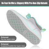 Kalkal Women's Deck Boots, Waterproof Ankle Rain Boots Fishing Boots with High Traction, Women's Rubber Boots For Gardening Fishing Boating Camping(Grey,Size8)