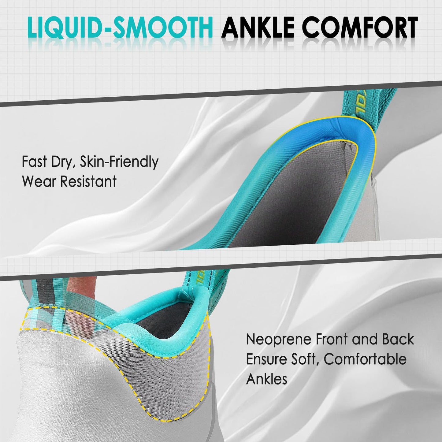 Kalkal Women's Deck Boots, Waterproof Ankle Rain Boots Fishing Boots with High Traction, Women's Rubber Boots For Gardening Fishing Boating Camping(Grey,Size8)