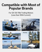 Litime 12V 100Ah Trolling Motor LiFePO4 Battery (Group 31), 12 Volt Lithium Battery with Low Temp Protection, Up to 15000 Deep Cycles, Built-in 100A BMS for Marine, Boat, RVs & Yacht