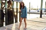 HUK Womens Pursuit Coverup Dress, Performance Fishing Dress, North Atlantic, Large