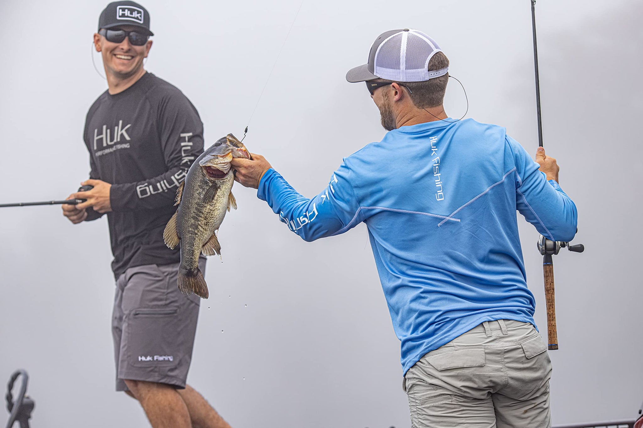 Huk Men's Standard Next Level Quick-Drying Performance Fishing Shorts, Charcoal-10.5", XX-Large