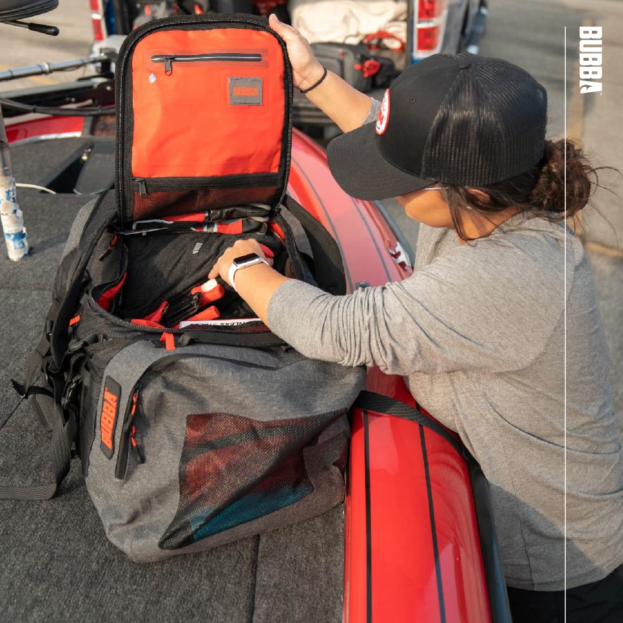 BUBBA Seaker Series Duffel Premium Dry Travel Bag with a Waterproof Base, Weather-Resistant Material and 62L of Capacity Perfect for Any Angler.